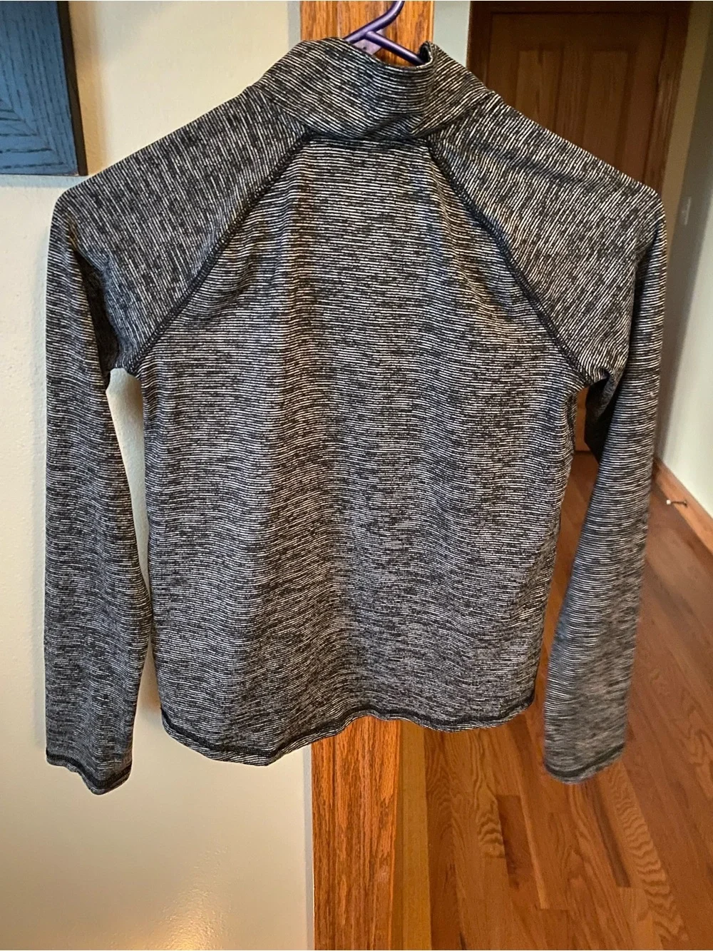Youth Old Navy Gray Heathered Half-Zip Active Pullover